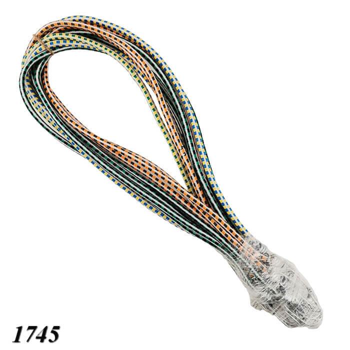 Резинка багажна з гачком Ділонг 1 м (10шт), фото 1