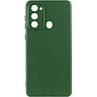 Чохол Silicone Cover Lakshmi Full Camera (A) для Tecno Spark Go 2022 (KG5m) Зелений / Dark green, Full camera