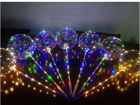 Светящиеся шары на палочке bobo light разноцветные - фото 6 - id-p2120121142