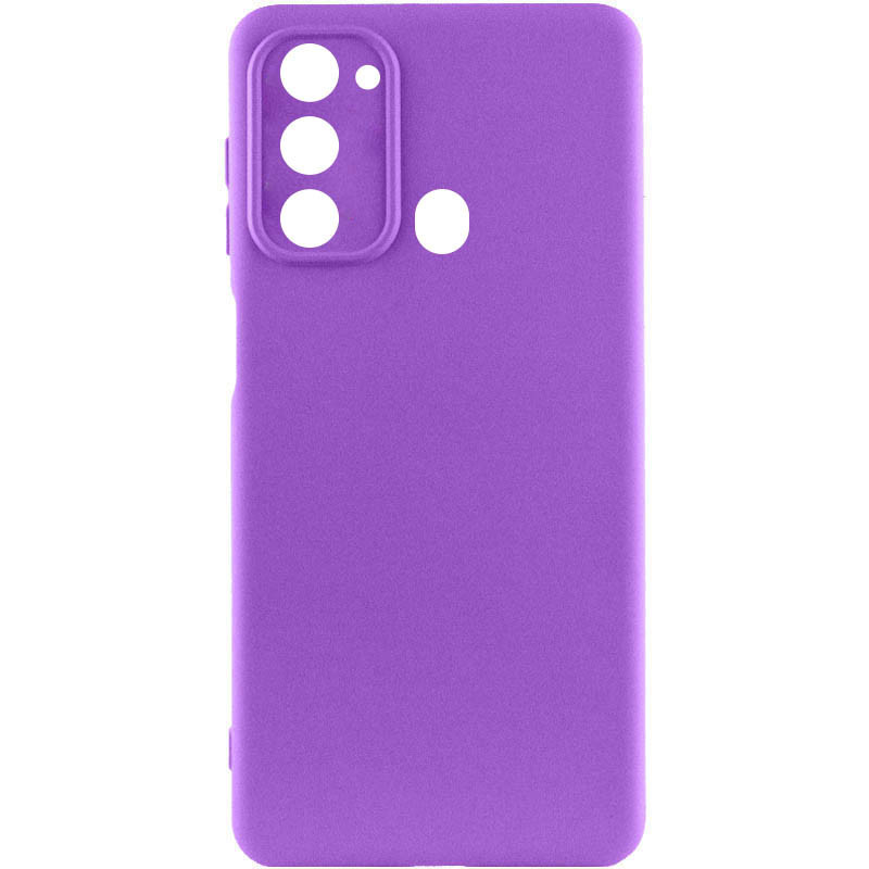 Чохол Silicone Cover Lakshmi Full Camera (A) для Tecno Spark Go 2022 (KG5m) Фіолетовий / Purple, Full camera