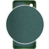 Чохол Silicone Cover Lakshmi Full Camera (A) для Oppo A17 Зелений / Dark green, Full camera, фото 2