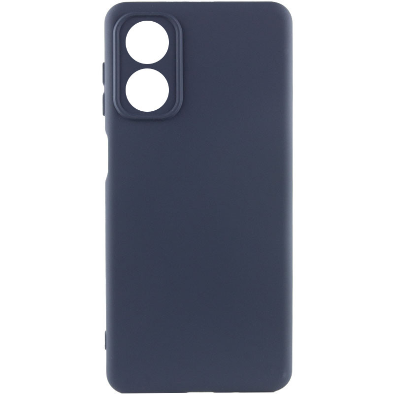 Чохол Silicone Cover Lakshmi Full Camera (A) для Oppo A17 Синій / Midnight Blue, Full camera