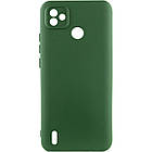 Чохол Silicone Cover Lakshmi Full Camera (A) для TECNO POP 5 Зелений / Dark green, Full camera