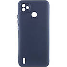 Чохол Silicone Cover Lakshmi Full Camera (A) для TECNO POP 5 Синій / Midnight Blue, Full camera