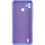 Чохол Silicone Cover Lakshmi Full Camera (A) для TECNO POP 5 Бузковий / Dasheen, Full camera, фото 2