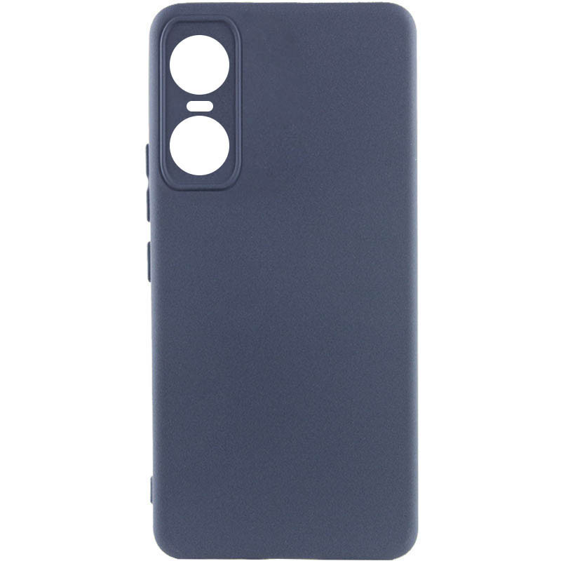 Чохол Silicone Cover Lakshmi Full Camera (A) для Tecno Pop 6 Pro Синій / Midnight Blue, Full camera