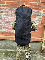 Сумка-баул армейский 110 л черный, тактический баул, тактический баул-рюкзак черный,ткань Оксфорд