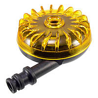 Равлик для поливу прозорий (під конектор) SLD ⌀ 9 см жовтий