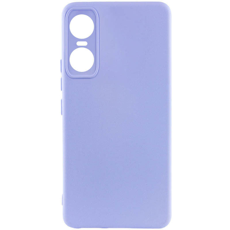 Чохол Silicone Cover Lakshmi Full Camera (A) для Tecno Pop 6 Pro Бузковий / Dasheen, Full camera