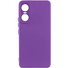 Чохол Silicone Cover Lakshmi Full Camera (A) для Tecno Pop 6 Pro Фіолетовий / Purple, Full camera
