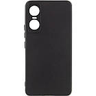 Чохол Silicone Cover Lakshmi Full Camera (A) для Tecno Pop 6 Pro Чорний / Black, Full camera