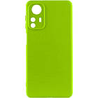 Чохол Silicone Cover Lakshmi Full Camera (A) для Xiaomi Redmi Note 12S Салатовий / Neon Green, Full camera