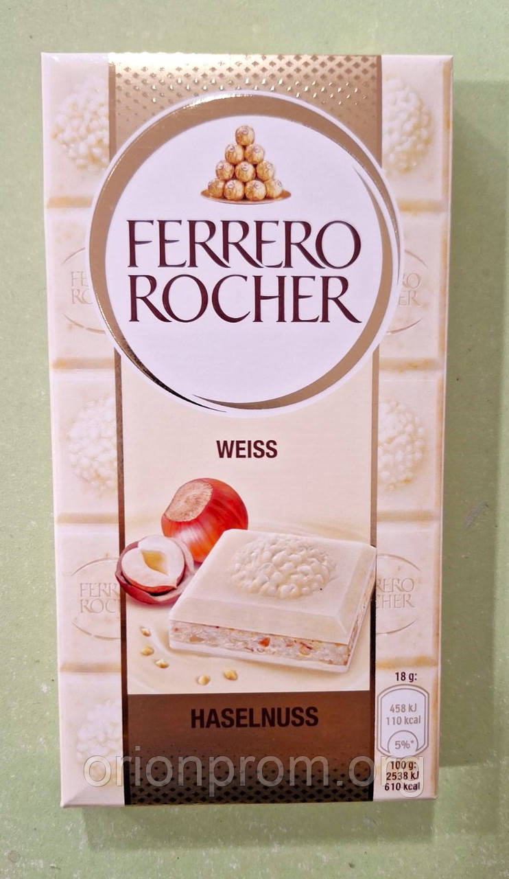 Шоколад Ferrero Rocher білий 90 г