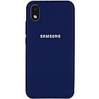 Чохол Silicone Cover Full Protective (AA) для Samsung Galaxy M01 Core/A01 Core Темно-синій / Midnight blue