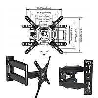 Крепление настенное выдвижное для телевизора 32-55" Bass Polska BH 15552 кронштейн с креплением на стену