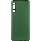 Чохол Silicone Cover Lakshmi Full Camera (A) для Samsung Galaxy A50 (A505F) / A50s / A30s Зелений / Dark green, Full camera