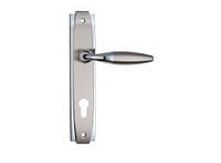 Дверная ручка на планке под ключ (85 мм) SIBA Setra Матовый Никель/хром
