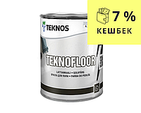 Эмаль уретан-алкидная TEKNOS TEKNOFLOOR для пола белый (база 1) 0,9л