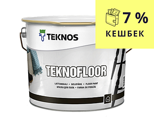 Емаль уретан-алкідна TEKNOS TEKNOFLOOR для підлоги білий (база 1) 2,7 л