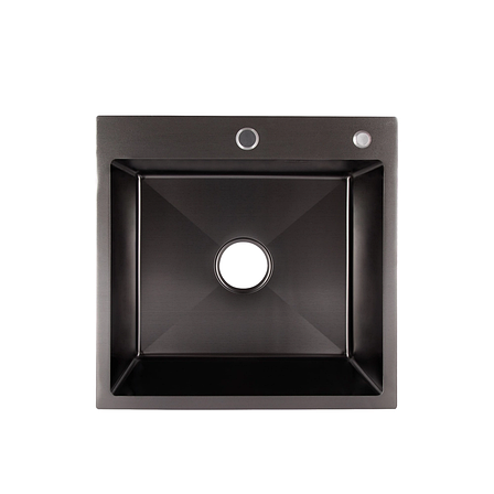 Мийка для кухні вбудована Handmade H5050B Black PVD 3,0/0,8 мм, фото 1