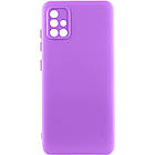 Чохол Silicone Cover Lakshmi Full Camera (A) для Samsung Galaxy A71 Фіолетовий / Purple, Full camera