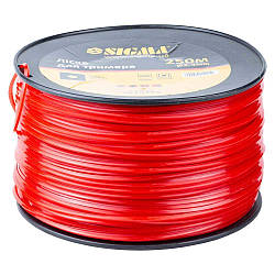 Волосінь для тримера посилений квадрат Ø2.4мм 250 м котушка SIGMA (5615291)