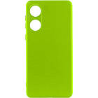 Чохол Silicone Cover Lakshmi Full Camera (A) для Oppo A58 4G Салатовий / Neon Green, Full camera