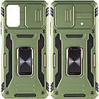 Ударостійкий чохол Camshield Army Ring для Xiaomi Poco X5 5G / Note 12 5G Оливковий / Army Green, Силікон