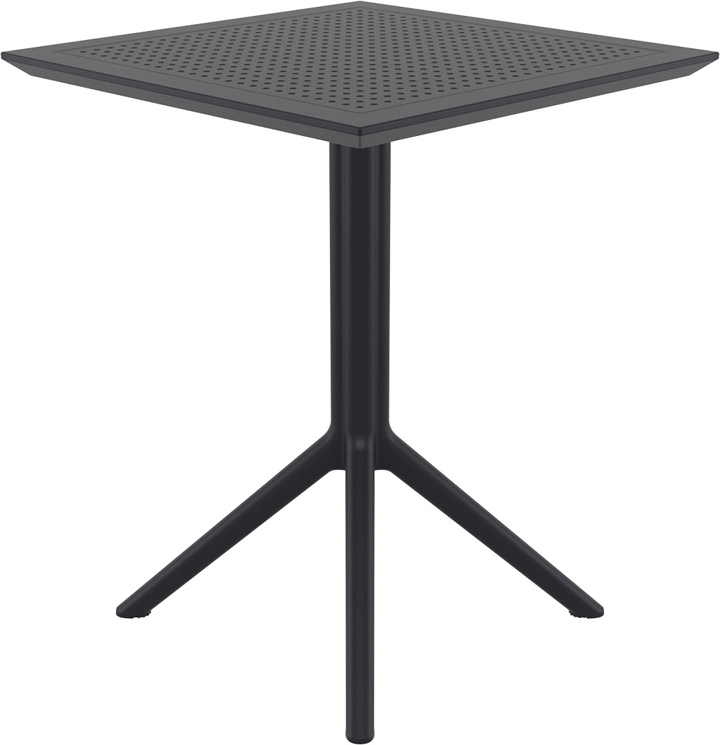 Стіл складної пластикової SKY FOLDING, чорний,Siesta, Туреччина,, фото 1