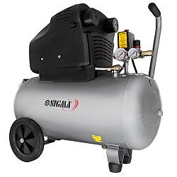 Компресор двоциліндровий безоливний 2.2 кВт 365 л/хв 8бар 50 л (2 крани) SIGMA (7042311)