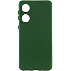 Чохол Silicone Cover Lakshmi Full Camera (A) для Oppo A78 4G Зелений / Dark green, Full camera