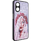 TPU+PC чохол Prisma Ladies для Oppo Reno 8 T 4G Ukrainian Girl, TPU+PC