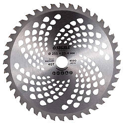 Диск для тримера з твердосплавними напайками Ø 255×25.4 мм 40Т SIGMA (5624491)