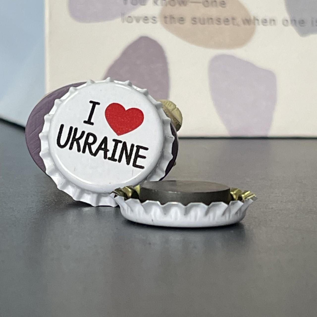 Магніт металевий "Кришечка. Україна", фото 1