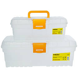 Набір ящиків прозорих для інструменту 2в1 300×155×110 мм, 400×205×147 мм SIGMA (7404221)
