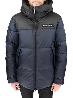 Комбінована чоловіча зимова куртка Vivacana 21AW7560 Blue-Black