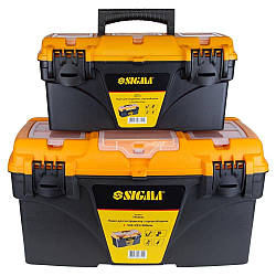 Набір ящиків для інструменту 2в1 з органайзером 410×209×195 мм, 535×291×280 мм SIGMA (7403771)