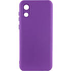 Чохол Silicone Cover Lakshmi Full Camera (A) для Samsung Galaxy A03 Core Фіолетовий / Purple, Full camera