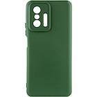 Чохол Silicone Cover Lakshmi Full Camera (A) для Xiaomi 11T / 11T Pro Зелений / Dark green, Full camera