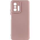 Чохол Silicone Cover Lakshmi Full Camera (A) для Xiaomi 11T / 11T Pro Рожевий / Pink Sand, Full camera