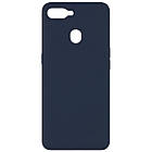 Чохол Silicone Cover Full without Logo (A) для Oppo A5s / Oppo A12 Синій / Midnight blue