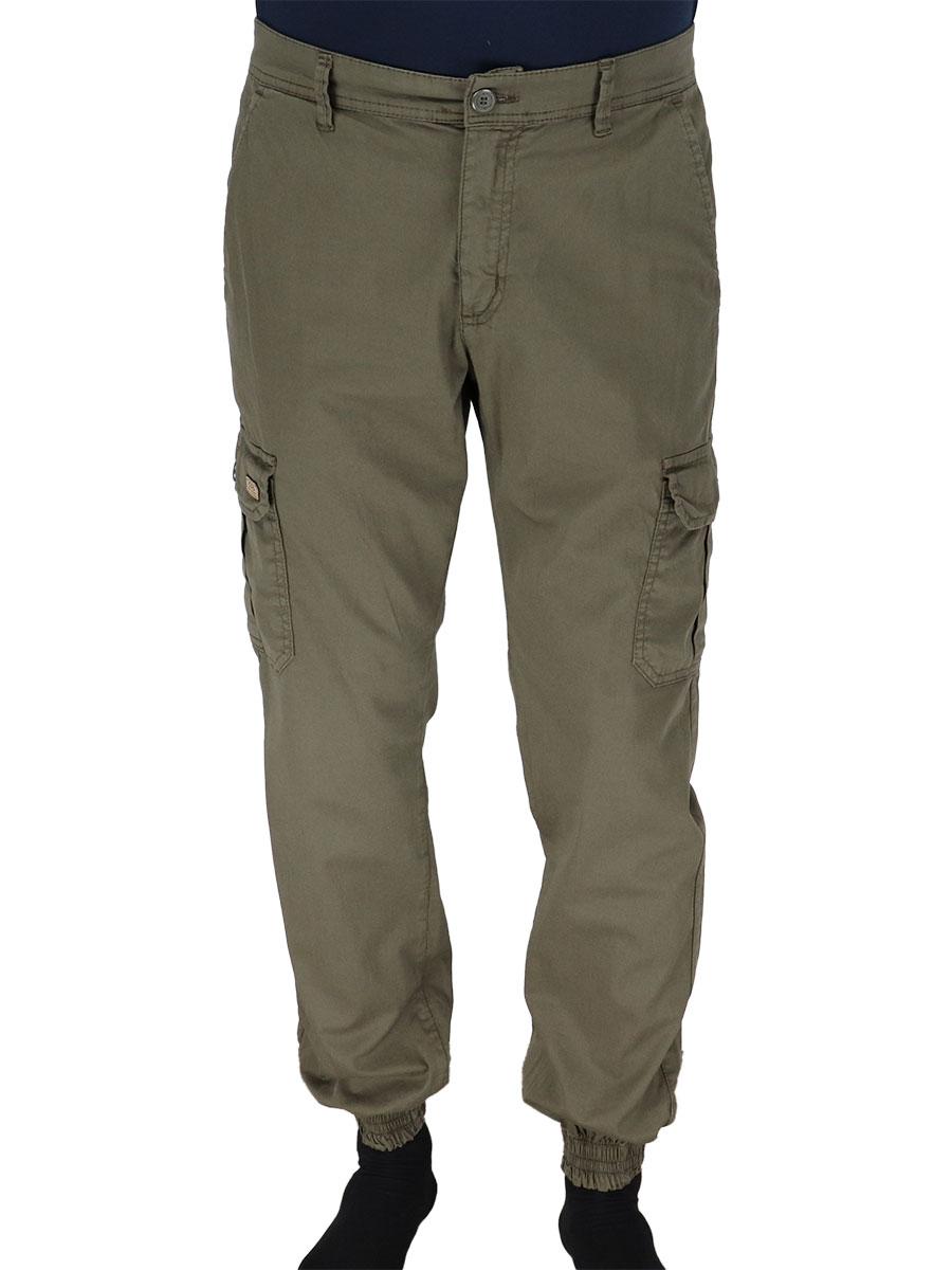 Чоловічі джинси-карго в кольорі хакі Cordial CO2320 C.018, фото 1