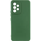 Чохол Silicone Cover Lakshmi Full Camera (A) для Samsung Galaxy A53 5G Зелений / Dark green, Full camera