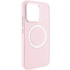 TPU чохол Bonbon Metal Style with MagSafe для Xiaomi 14 Рожевий / Light pink
