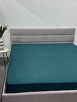 Ткань Полисатин 120 г/кв.м. в рулоне 100 м гладкокрашенный тёмно-зеленый для пошива домашнего текстиля