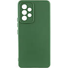 Чохол Silicone Cover Lakshmi Full Camera (A) для Samsung Galaxy A73 5G Зелений / Dark green, Full camera