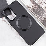 TPU чохол Bonbon Metal Style with MagSafe для OnePlus 9 Чорний / Black, фото 5