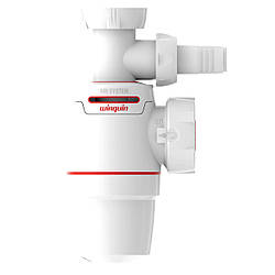Сифон для кухонної мийки Neo Air 11⁄2" × Ø 40 мм з підведенням WIRQUIN (9542321)