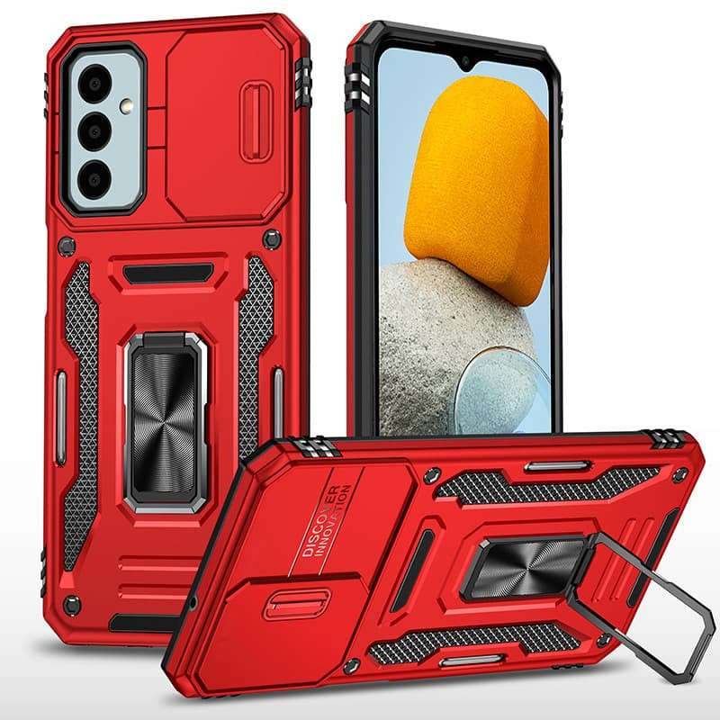 Протиударний чохол Camshield Army Ring для Samsung Galaxy A26 5G | Броньований з кільцем-підставкою Червоний / Red