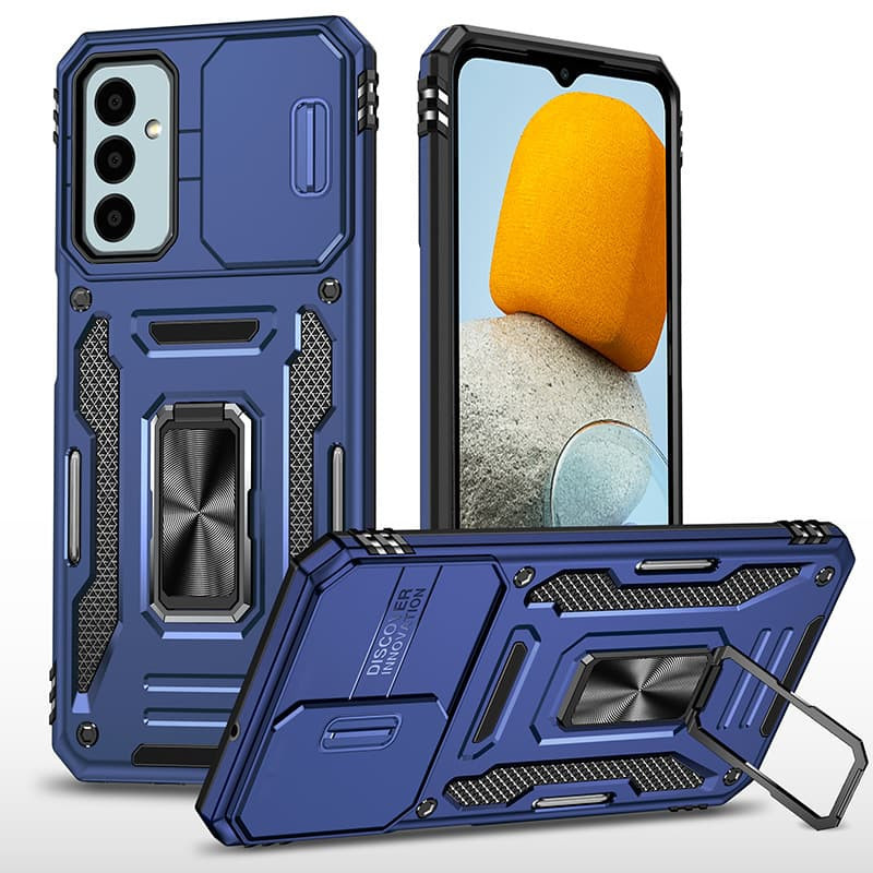 Протиударний чохол Camshield Army Ring для Samsung Galaxy A26 5G | Броньований з кільцем-підставкою Синій / Navy